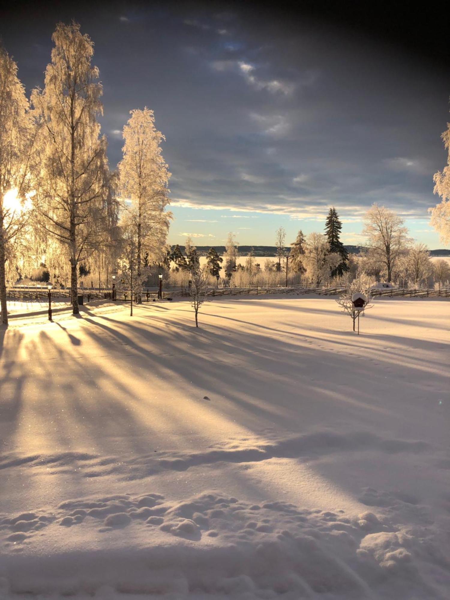 Mysigt Boende I Raettvik Med Utsikt Oever Siljan Rättvik Exterior foto